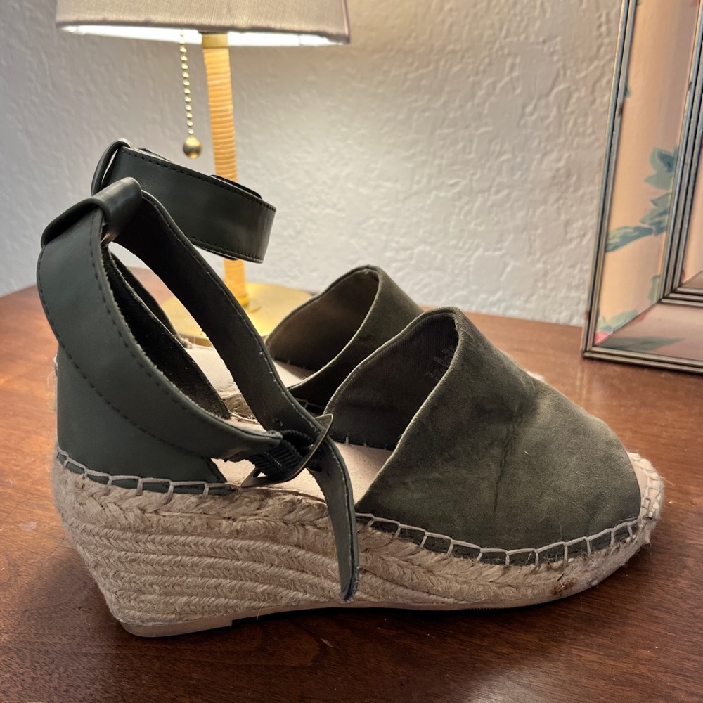 Olive green espadrilles
